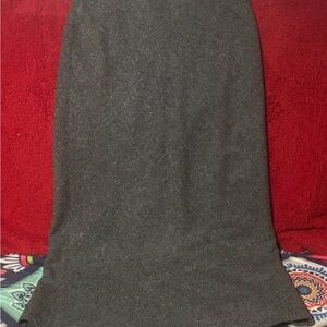 Old Navy Wool Dark Charcoal Maxi Skirt
